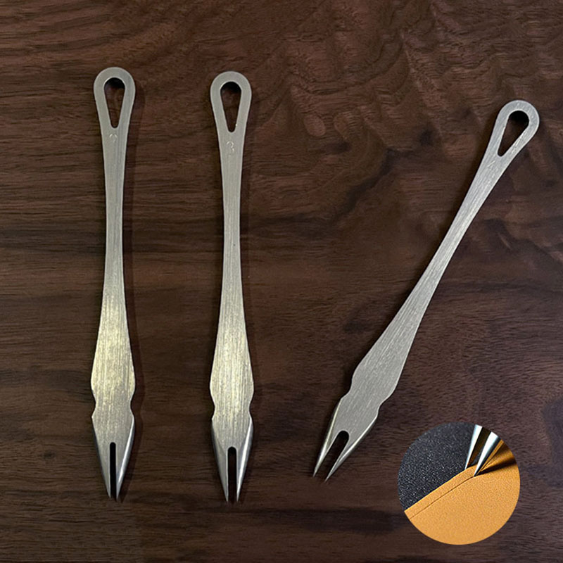 Leatherwork Projects - 1Pc 革浅いスロットエッジリニアレザーエッジクリーサーステンレス鋼革圧着作業クラフト作成ツール 2/3/4 ミリメートル