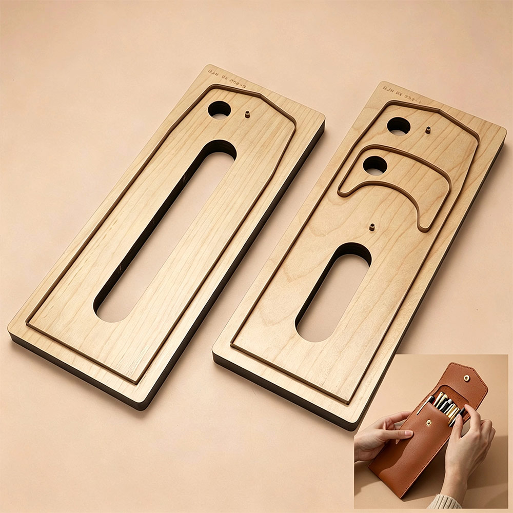 Leatherwork Projects - 革裁工具ペンバッグ型抜き型メガネバッグ切断型DIY手作り革工芸ツール