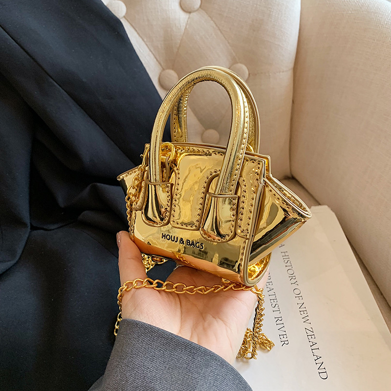 Leatherwork Wallet - トレンディなミニイヤホンバッグ、クロスボディショルダーバッグ、ゴールデンパースハンドバッグ、多用途光沢のあるデザイナーレディースバッグ、女性用バッグ、サック、가방