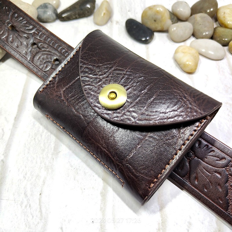 Leatherwork Wallet - Blongk-男性用の小さな本革バッグ,カードホルダー,キーホルダー,財布,3618