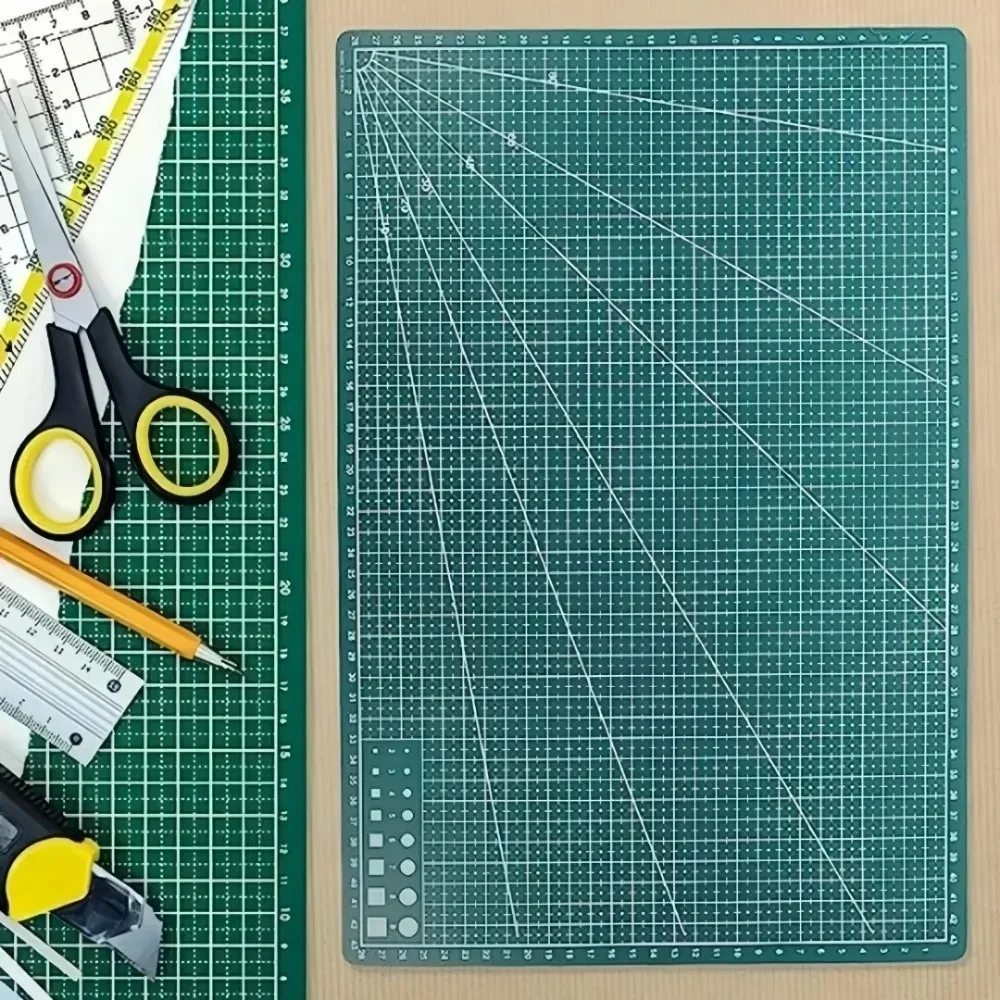 Leather Workbench - A3/A4/A5 PP カッティングマットワークベンチパッチワークカットパッド縫製マニュアル DIY ナイフ彫刻革カッターボード片面下敷き