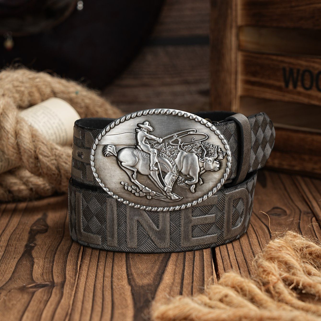 メンズ＆レディースカジュアルレトロベルトウエスタンスタイル！ - Leather Works Belt のレビューと価格