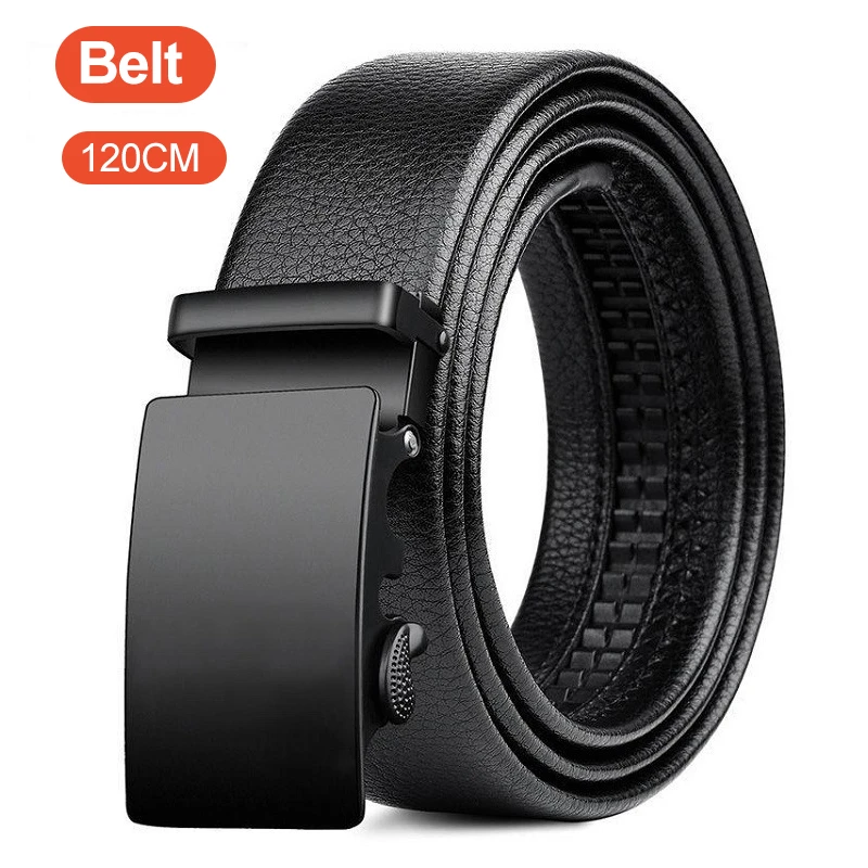 ビジネスメンズベルトメタル自動バックルワークベルト高品質メン - Leather Works Belt のレビューと価格