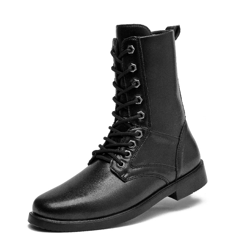 ハイカットレザーブーツ アウトドアタクティカルコンバットブー - Leatherwork Boots のレビューと価格