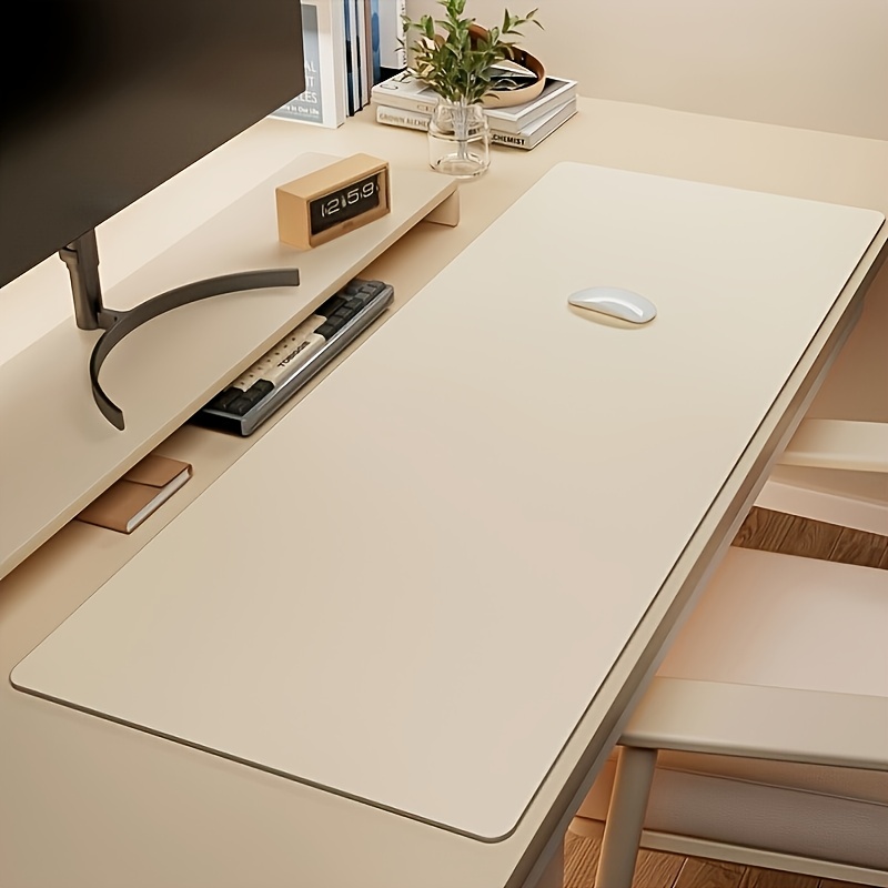 1個の大型フェイクレザーマウスパッド、滑り止め防水デスクパッ - Leatherwork Desk のレビューと価格