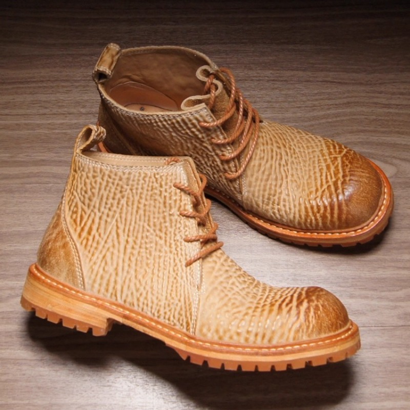 高級手作り馬革ウォッシュドレトロチェルシーアンクルブーツ メ - Leatherwork Boots のレビューと価格