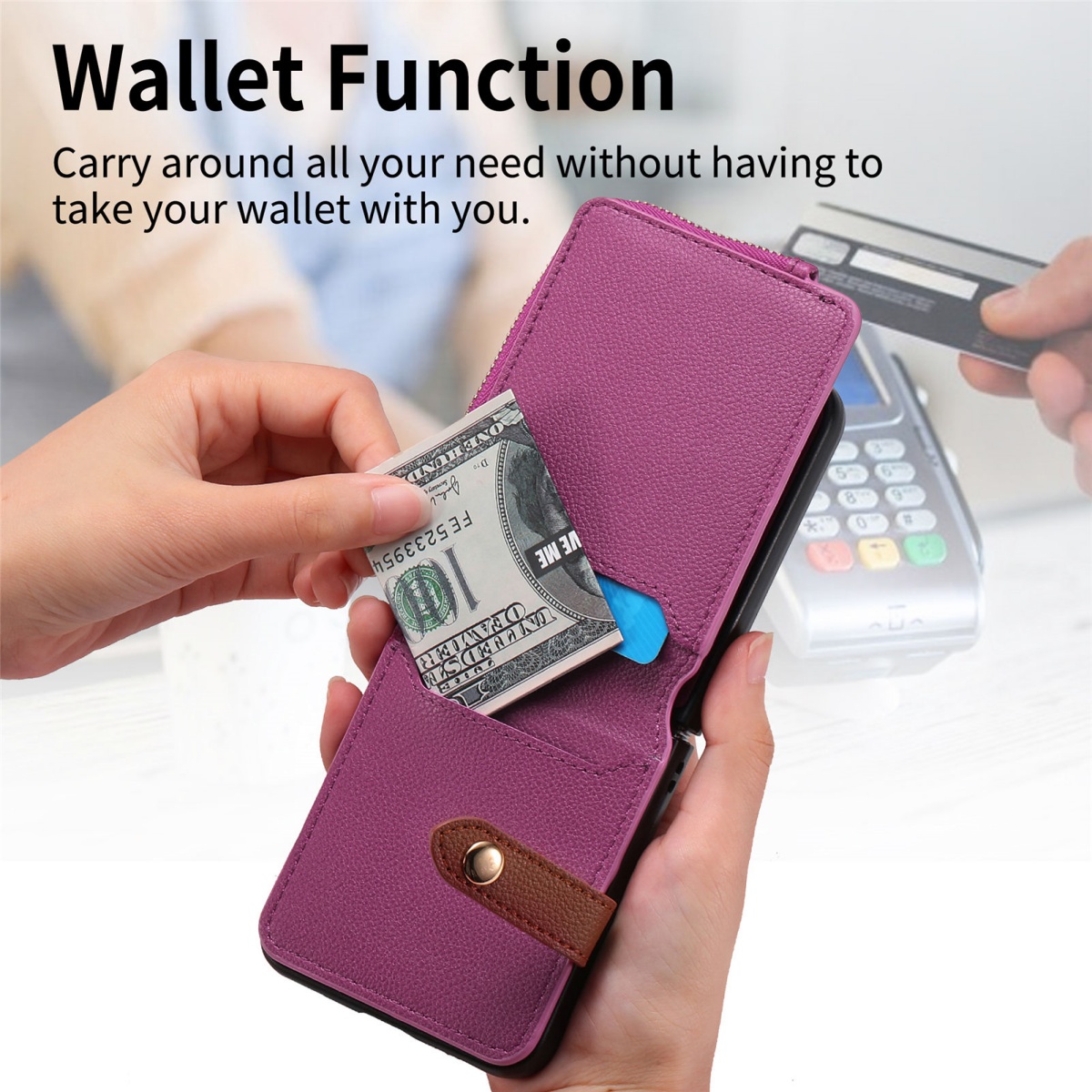 Samsung Galaxy Z Flip 8 7 6 5  - Leatherwork Wallet のレビューと価格