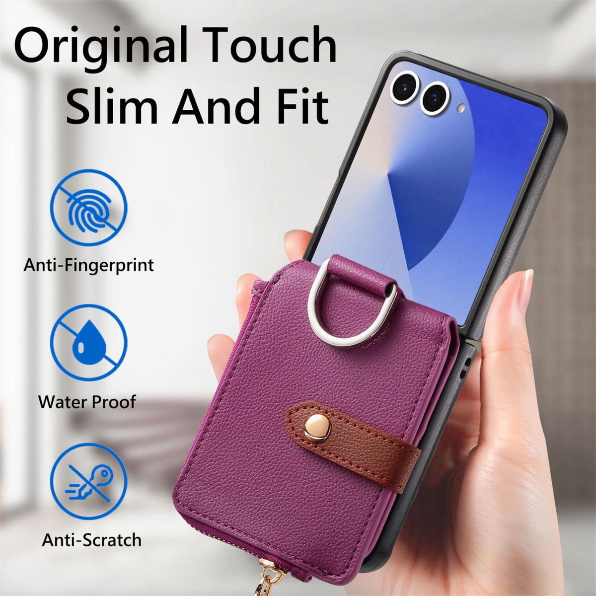 Samsung Galaxy Z Flip 8 7 6 5  - Leatherwork Wallet のレビューと価格
