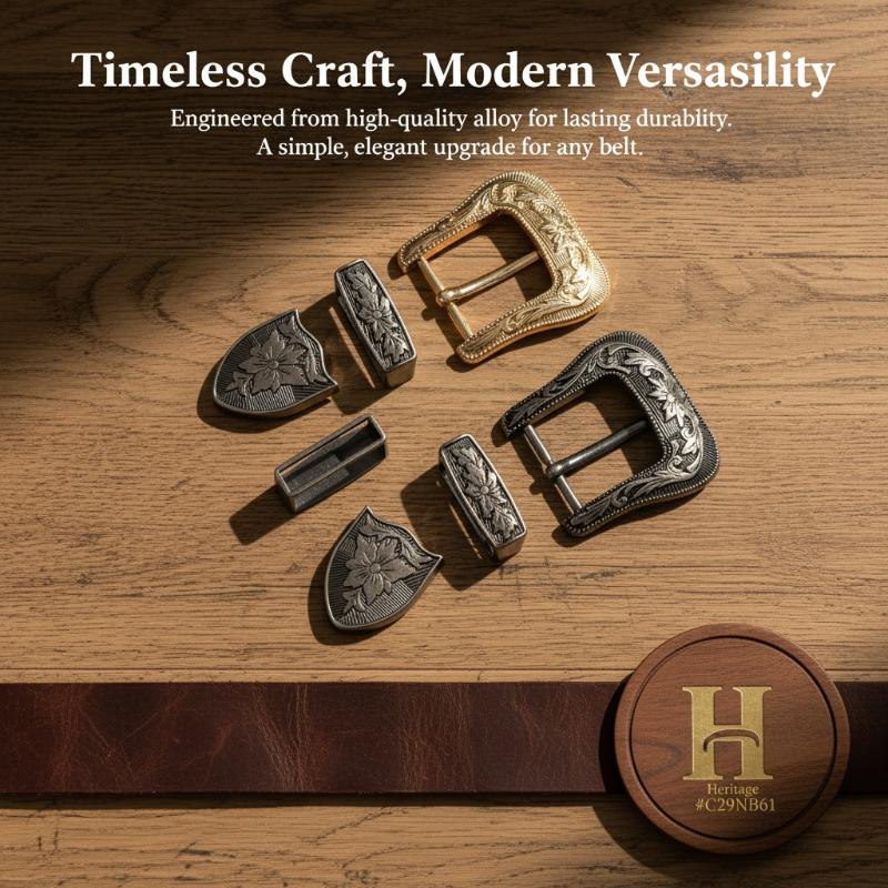 花柄彫刻入りヴィンテージメタルベルトバックル クラシックピン - Leather Works Belt のレビューと価格
