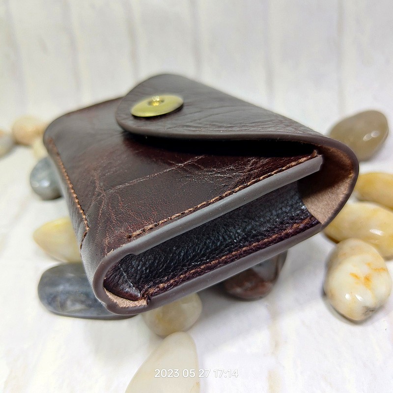 Blongk-男性用の小さな本革バッグ,カードホルダー,キー - Leatherwork Wallet のレビューと価格