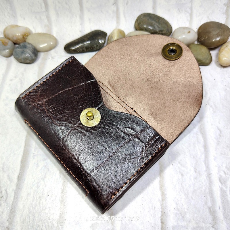 Blongk-男性用の小さな本革バッグ,カードホルダー,キー - Leatherwork Wallet のレビューと価格