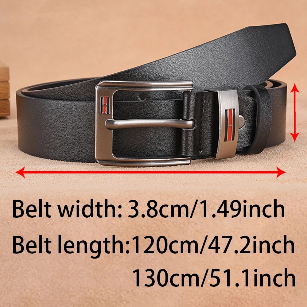 ファッションカジュアル高級メンズメタルピンバックルベルト、高 - Leather Works Belt のレビューと価格