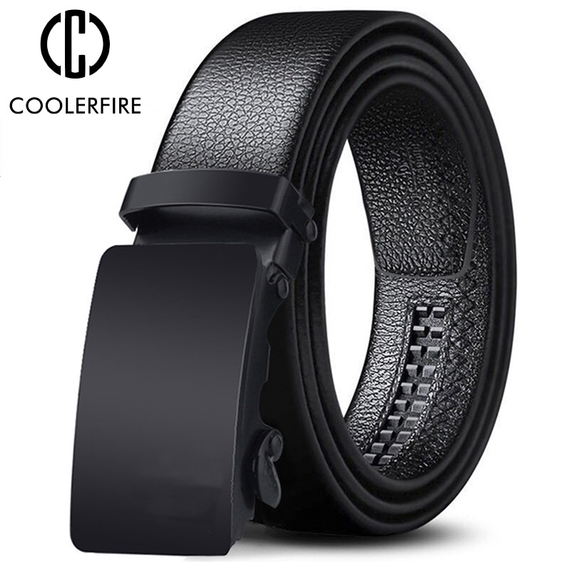 男性ベルト金属高級ブランド自動バックル革高品質ベルト男性用ビ - Leather Works Belt のレビューと価格