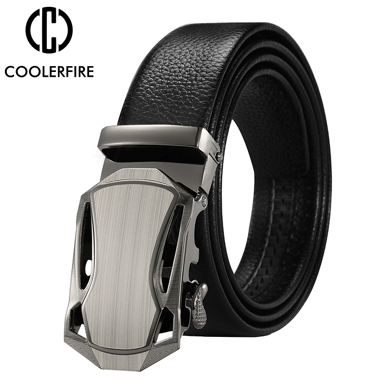 男性ベルト金属高級ブランド自動バックル革高品質ベルト男性用ビ - Leather Works Belt のレビューと価格