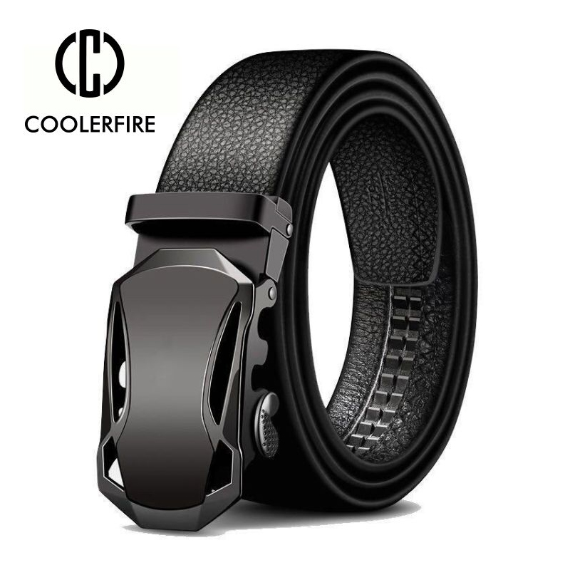 男性ベルト金属高級ブランド自動バックル革高品質ベルト男性用ビ - Leather Works Belt のレビューと価格