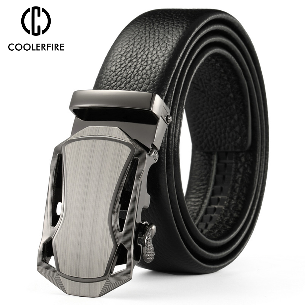 男性用の自動バックル付きベルト,高品質の革,有名なブランド, - Leather Works Belt のレビューと価格