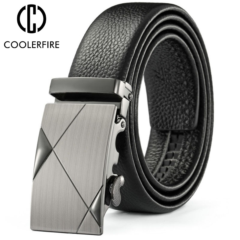 男性用の自動バックル付きベルト,高品質の革,有名なブランド, - Leather Works Belt のレビューと価格