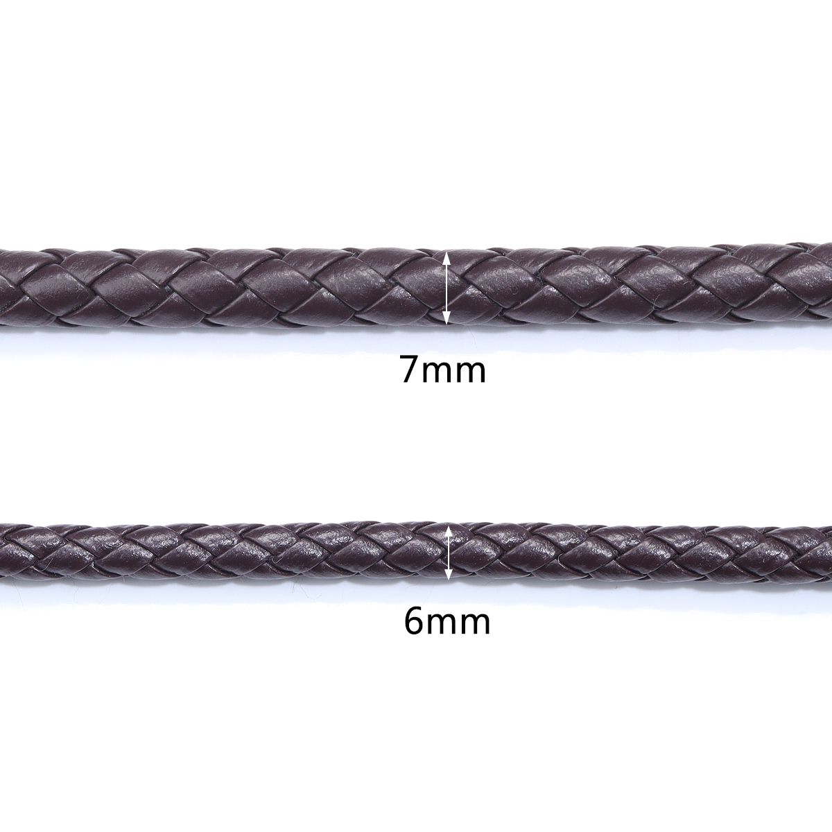 5 ヤード/ロット 6/7 ミリメートル編組レザーコードラウ - Leatherwork Beginner のレビューと価格