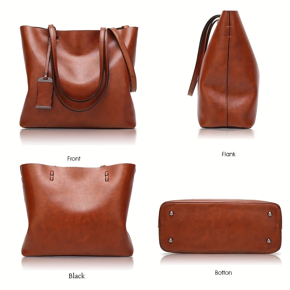 女性のためのクラシックなレトロな革のハンドバッグ,ファッショ - Leatherwork Wallet のレビューと価格