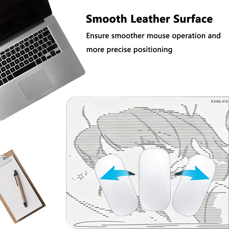 1 個革製マウスパッドアニメエンジェルガール Y2k かわい - Leatherwork Desk のレビューと価格